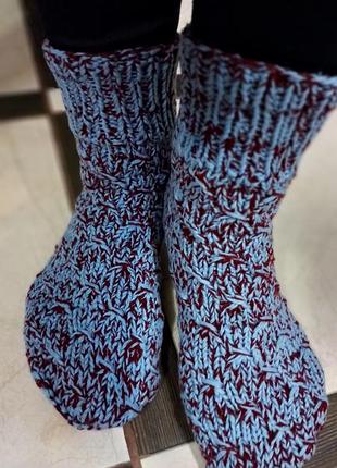 Носки женские с рисунком теплые подарок