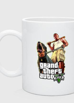 Кружка с принтом «gta v»