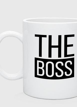 Кружка с принтом «the boss»