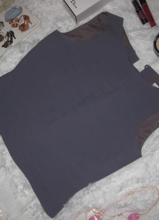 Шикарный элегантный топ блуза безрукавка закрытая деловая 6uk/32eurо, principles petite км10382 фото