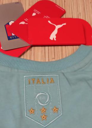 Оригинал футболка puma с изображением символа итальянской сборной5 фото