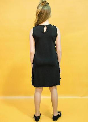 Платье черное свободно облегающее "рыбка" (146 см.)  marions 22090001173832 фото