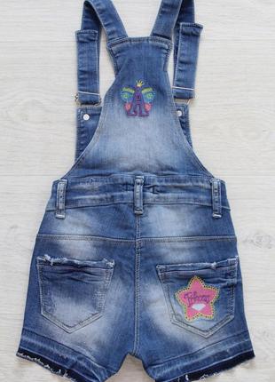 Комбінезон джинсовий для дівчинки (104 див.) a-yugi jeans 21250005449223 фото