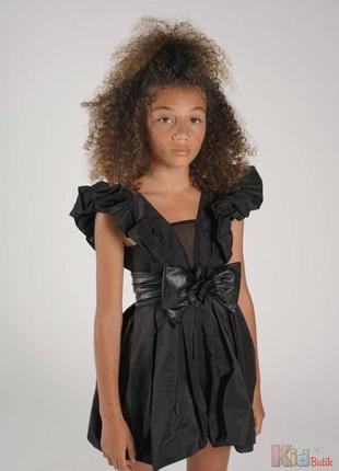 Платье черного цвета для девочки (152 см.)  fun & fun 1000001282909
