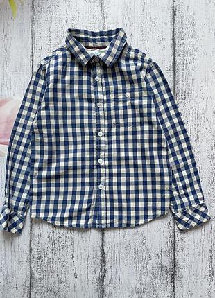 Крутая рубашка в клетку m&co 6-7лет
