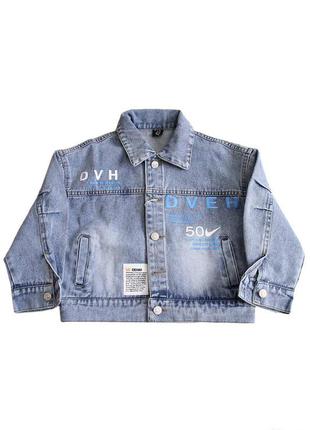 Джинсова курточка вільного крою для дівчат (110 див.) no name 2125000709246