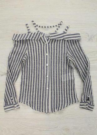 Блузка с заниженной линией плеч (146 см.)  bulicca 2126000264278