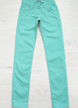 Штаны для девочки бирюзового цвета (116 см.)  a-yugi jeans 2129000409809