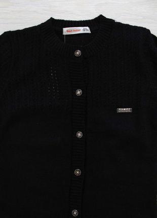 Кофта чорна no collar з плетеним візерунком (140 див.) badi junior 21250005587523 фото