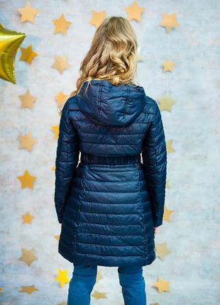 Куртка демисезонная синего цвета для девочки (140 см.)  snowimage 21250005329124 фото