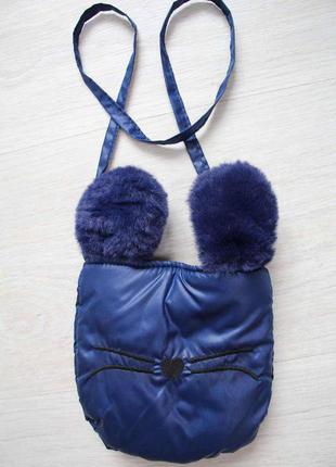 Куртка для девочки синяя с ушками на капюшоне (110 см.)  midimod 21250006330776 фото