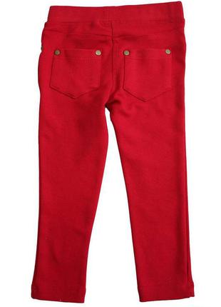 Лосины красные трикотажные с карманами (98 см.)  lovetti 21250006849562 фото
