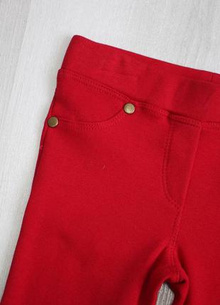 Лосины красные трикотажные с карманами (98 см.)  lovetti 21250006849563 фото