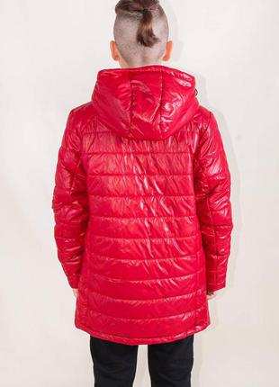 Куртка красного цвета для мальчика (116 см.)  venidise 21250007193442 фото