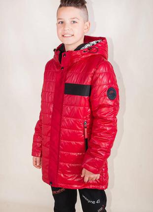 Куртка красного цвета для мальчика (116 см.)  venidise 21250007193443 фото