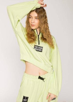 Світшот укороченого фасону для дівчинки (146 див.) reporter young 5900703696447