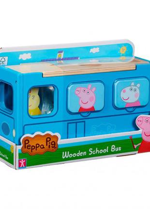 Сортер деревянный "школьный автобус" peppa 5029736072223