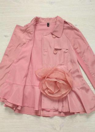 Плащ светло-розового цвета для девочки (146 см.)  no name 21000002825862 фото