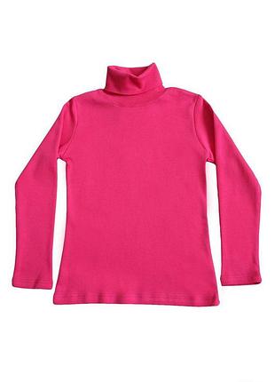 Гольф цвета фуксия базовый для девочки-подростка (134 см.)  lovetti 2125000686608