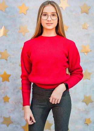 Джемпер красного цвета для девочки (152 см.)  marions 2125000693187