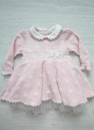 Платье в горошек для самых маленьких красоток (62 см.)  mymio baby 2125000619354