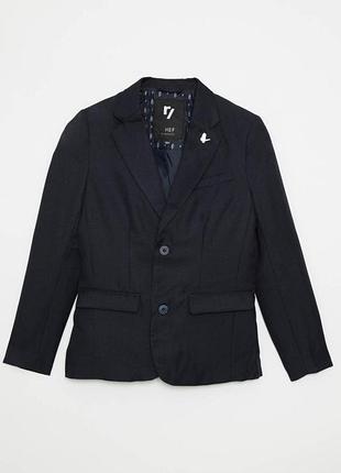 Пиджак тёмно-синий с 2-мя пуговицами для мальчика (134 см.)  reporter young 5900703634944