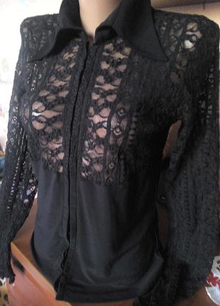 Ажурная красивая блуза 42-44-46р