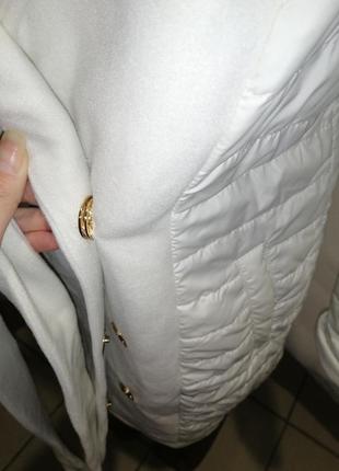 Пальто куртка плащёвка на запах с кашемировыми вставками и поясом  размер на бирке 46 замеры*** пог3 фото