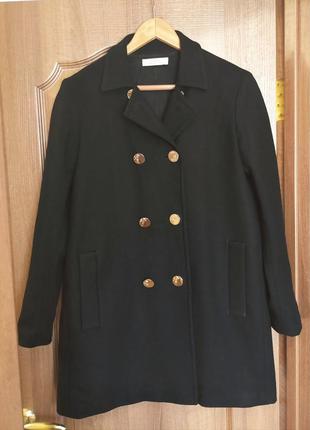 Шерстяное двубортное пальто versace collection оригинал