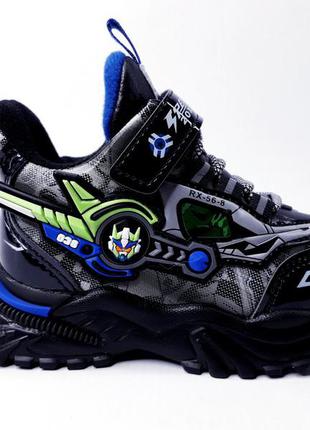Дитячі зимові кросівки для хлопчика ashiguli a-211s чорний1 фото