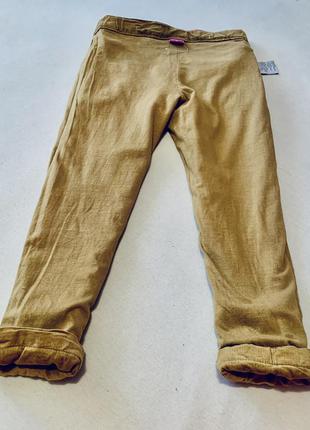 Вельветовые штаны джогеры утеплённые на подкладке и реглан zara baby boy8 фото