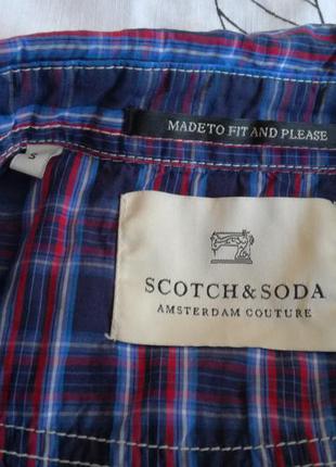 Красивая молодежная рубашка премиум бренда scotch soda ( size s) качество!4 фото