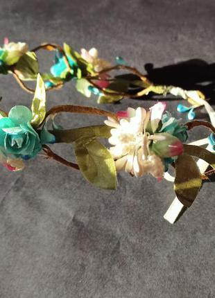 Обруч с цветами