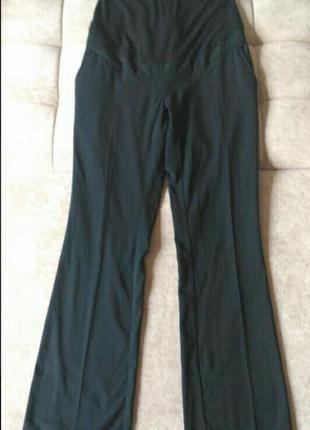 Чорні штани next для вагітних, на бандажної резинці, р. 12/403 фото