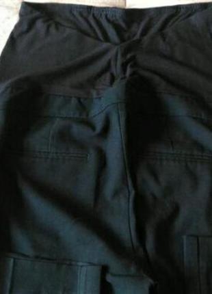Чорні штани next для вагітних, на бандажної резинці, р. 12/4010 фото