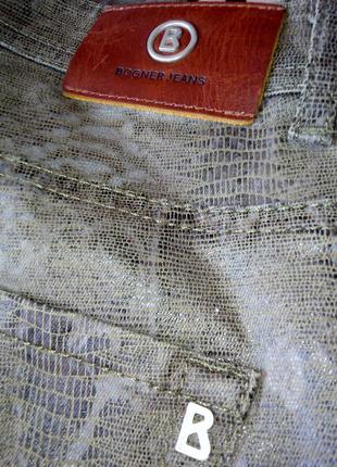 Bogner джинсы slim fit змеиная кожа