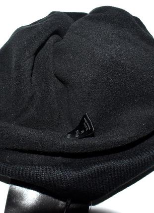Porelle новая  чёрная спортивная шапка с мембраной и на флисе.6 фото