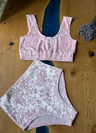 Костюм для полона пол денс розовый pole dance exotic