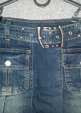 Спідничка джинсова темна 2