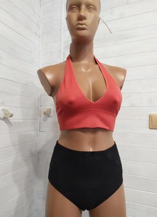 Эластичный топ с прорезями для вкладышей