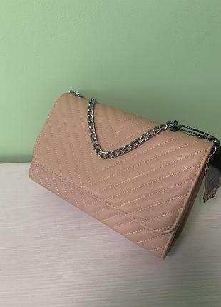 Сумка клатч пудра