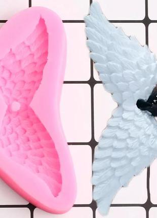 Молд силиконовый "крылья ангела" - размер молда 4,5*11см, силикон