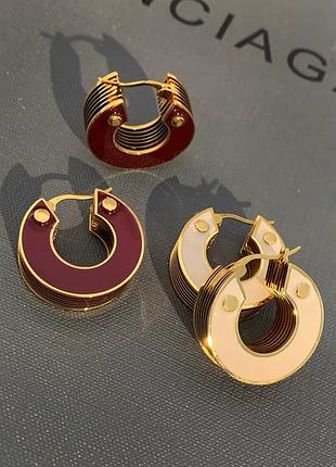 Серьги в стиле bottega veneta 2