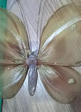 Шикарная бабочка на тюль -16см