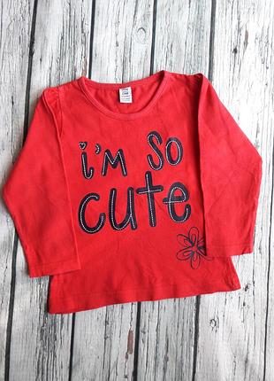 Футболка с длинным рукавом для девочки.