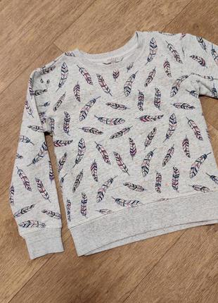 Кофта на дівчинку світшот 7-8 років