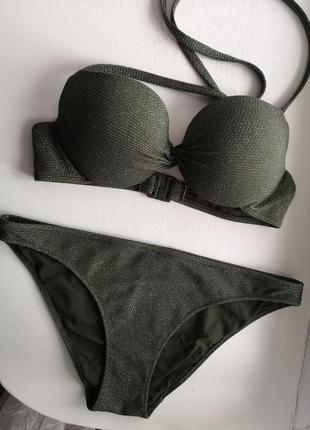 Купальник etam, пуш-ап,размер s/m