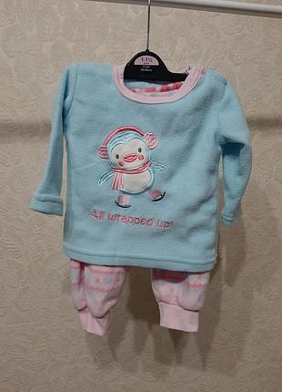 Теплая флисовая пижама