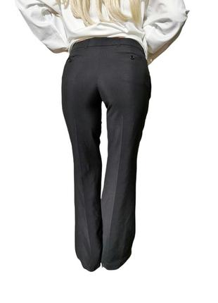 Шерстяные штаны karen millen с мохером  шерсть брюки низкая средняя посадка прямые со стрелкой офисные базовые3 фото