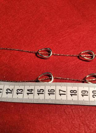 Комплект бижутерии : ожерелье, сережки, кольцо4 фото